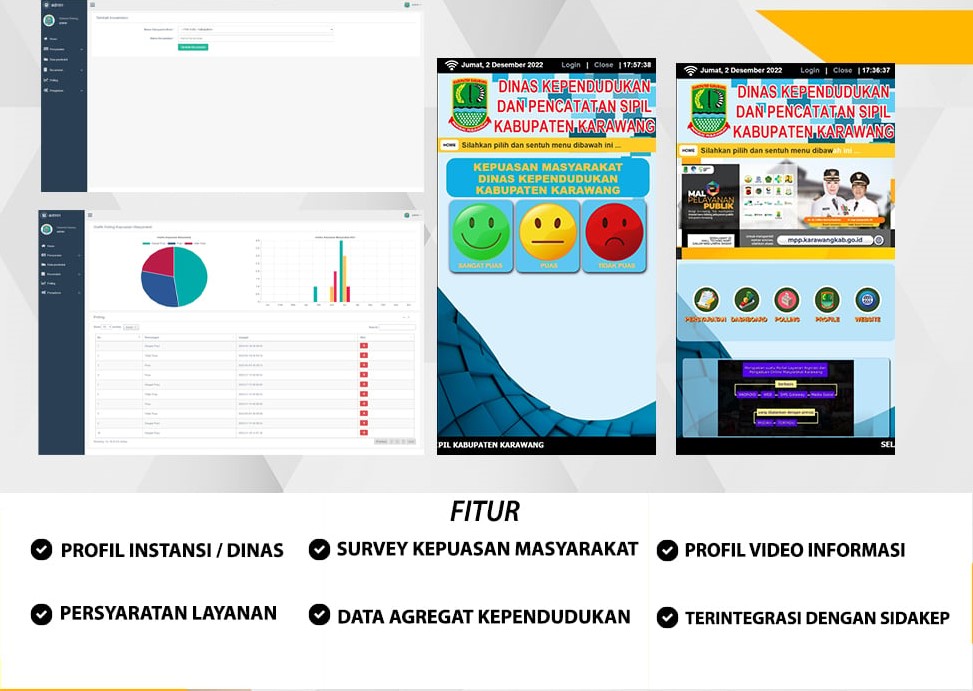 Gambar Aplikasi Kiosk Papan Informasi